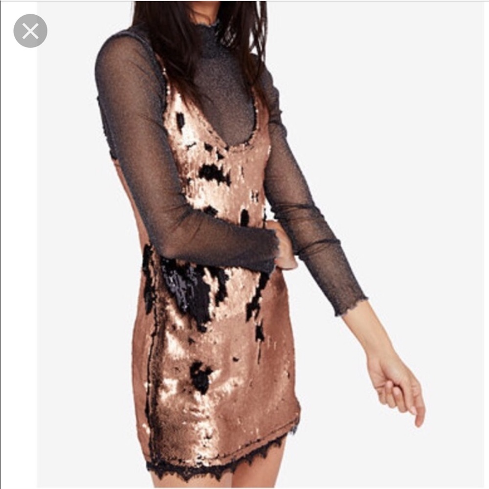 BNWT Free People Seeing Double Mini Dress